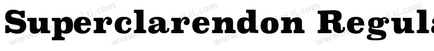 Superclarendon Regular字体转换